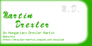 martin drexler business card